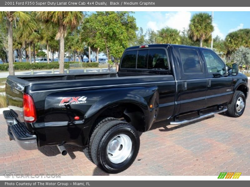 Black / Medium Graphite 2001 Ford F350 Super Duty Lariat Crew Cab 4x4 Dually
