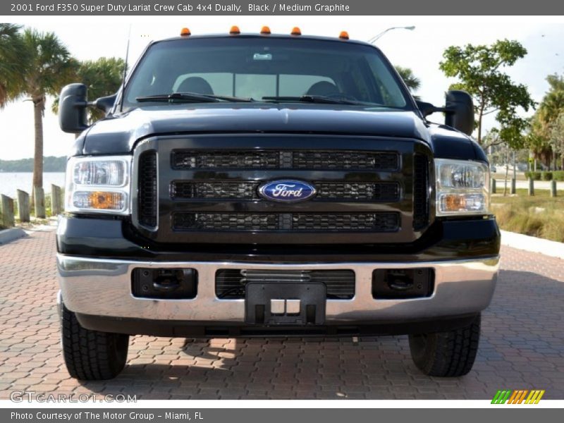 Black / Medium Graphite 2001 Ford F350 Super Duty Lariat Crew Cab 4x4 Dually