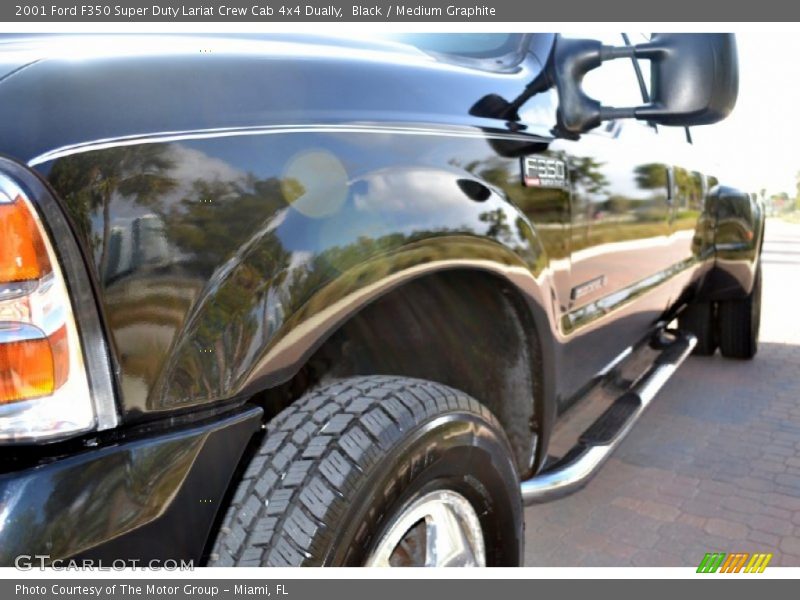 Black / Medium Graphite 2001 Ford F350 Super Duty Lariat Crew Cab 4x4 Dually