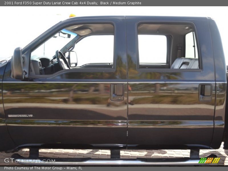 Black / Medium Graphite 2001 Ford F350 Super Duty Lariat Crew Cab 4x4 Dually