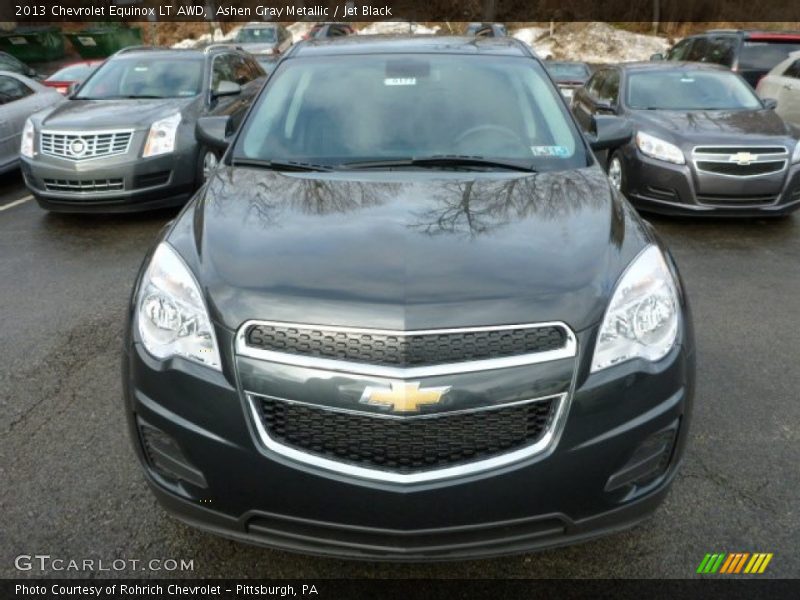 Ashen Gray Metallic / Jet Black 2013 Chevrolet Equinox LT AWD