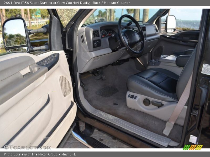 Black / Medium Graphite 2001 Ford F350 Super Duty Lariat Crew Cab 4x4 Dually
