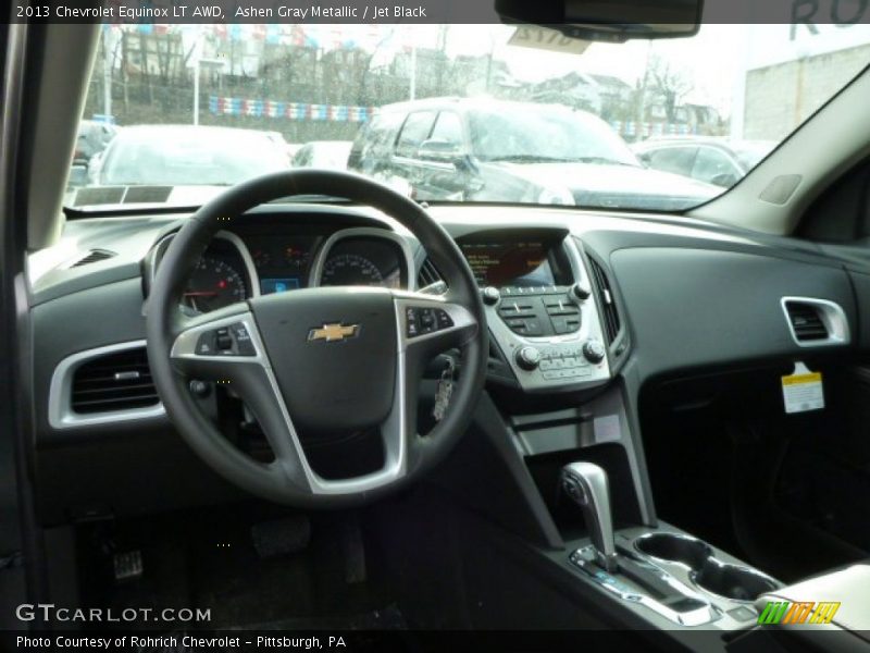 Ashen Gray Metallic / Jet Black 2013 Chevrolet Equinox LT AWD