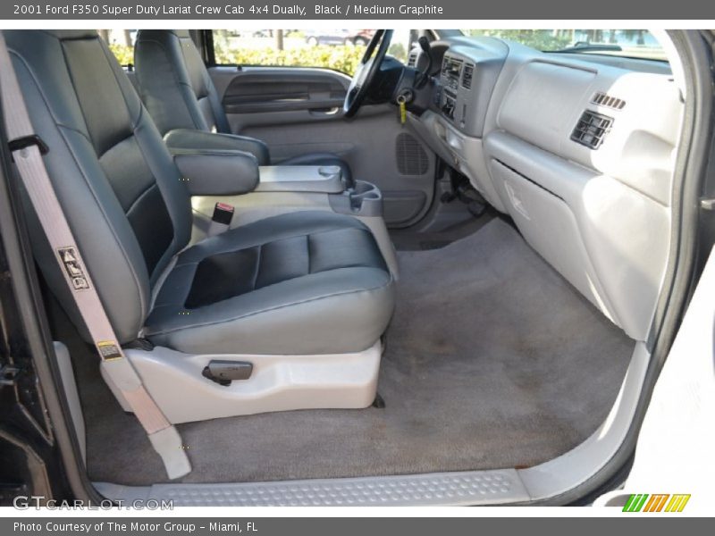 Black / Medium Graphite 2001 Ford F350 Super Duty Lariat Crew Cab 4x4 Dually