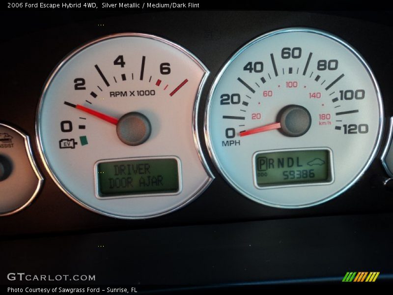 Silver Metallic / Medium/Dark Flint 2006 Ford Escape Hybrid 4WD