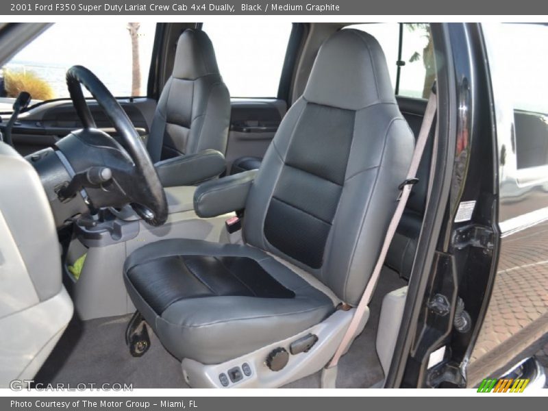Front Seat of 2001 F350 Super Duty Lariat Crew Cab 4x4 Dually