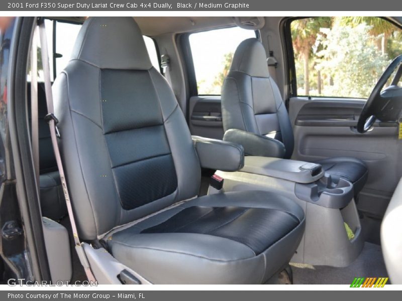 Front Seat of 2001 F350 Super Duty Lariat Crew Cab 4x4 Dually