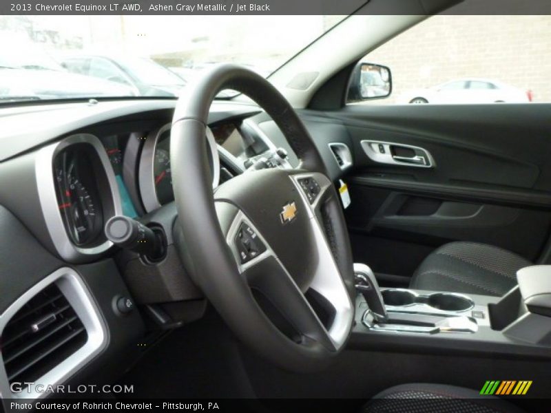 Ashen Gray Metallic / Jet Black 2013 Chevrolet Equinox LT AWD