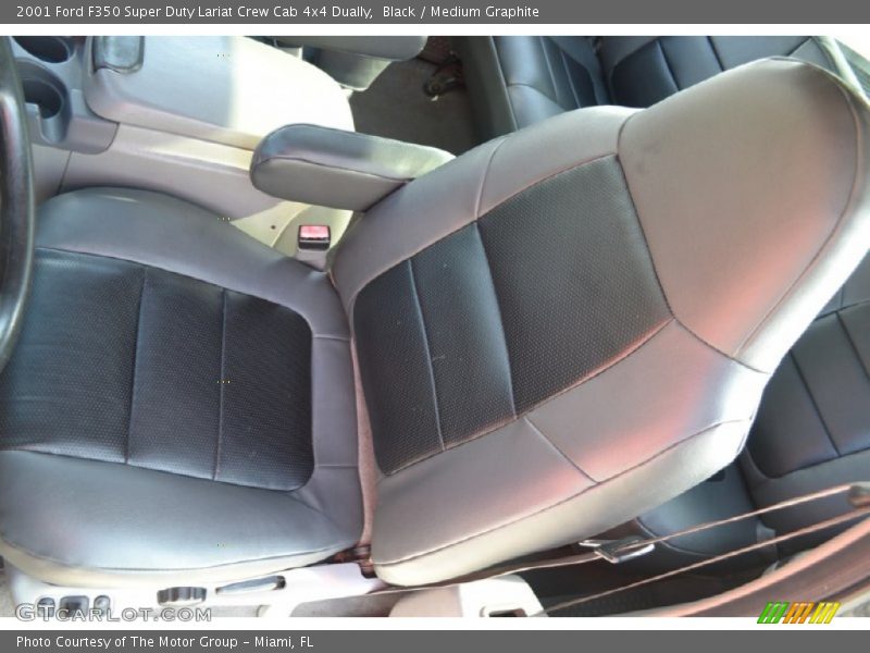 Black / Medium Graphite 2001 Ford F350 Super Duty Lariat Crew Cab 4x4 Dually