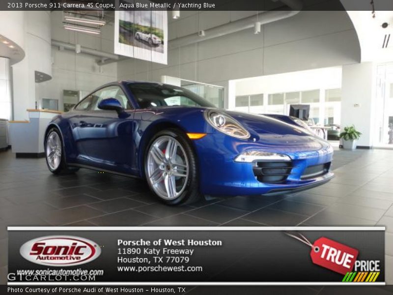 Aqua Blue Metallic / Yachting Blue 2013 Porsche 911 Carrera 4S Coupe