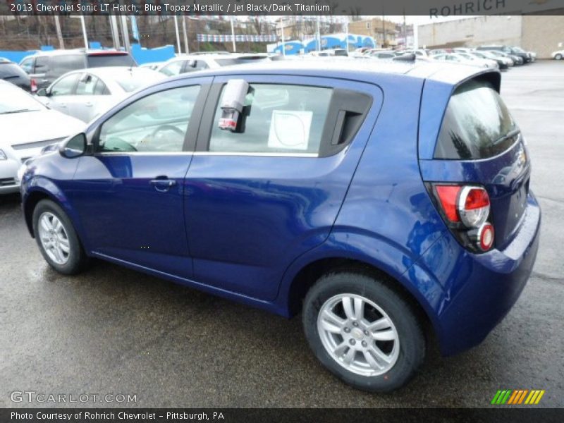 Blue Topaz Metallic / Jet Black/Dark Titanium 2013 Chevrolet Sonic LT Hatch