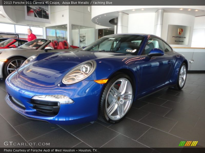 Aqua Blue Metallic / Yachting Blue 2013 Porsche 911 Carrera 4S Coupe