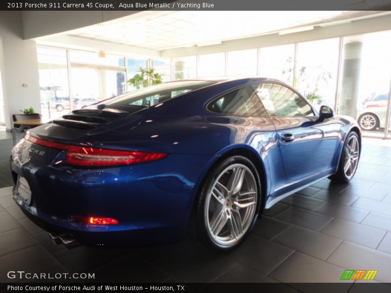 Aqua Blue Metallic / Yachting Blue 2013 Porsche 911 Carrera 4S Coupe