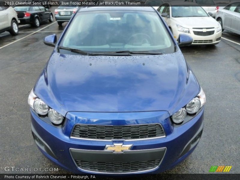 Blue Topaz Metallic / Jet Black/Dark Titanium 2013 Chevrolet Sonic LT Hatch