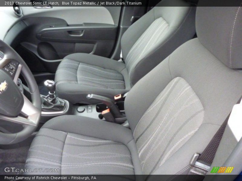 Blue Topaz Metallic / Jet Black/Dark Titanium 2013 Chevrolet Sonic LT Hatch