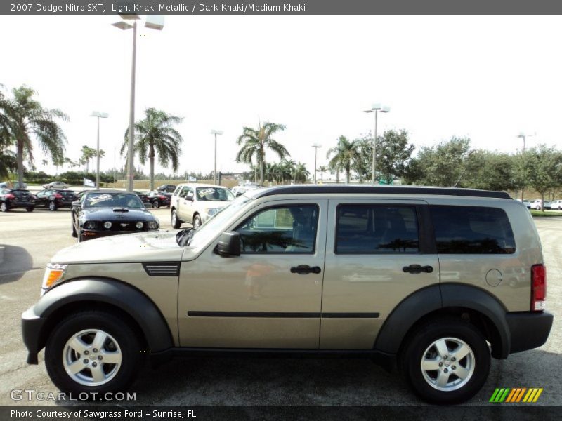 Light Khaki Metallic / Dark Khaki/Medium Khaki 2007 Dodge Nitro SXT
