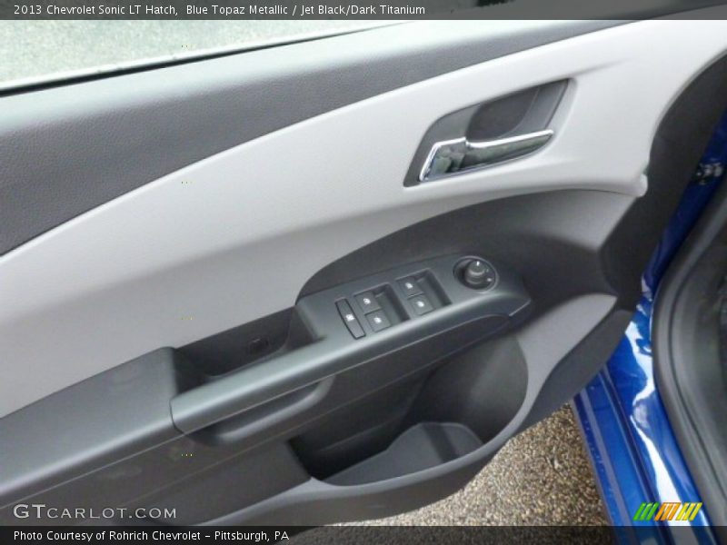 Blue Topaz Metallic / Jet Black/Dark Titanium 2013 Chevrolet Sonic LT Hatch