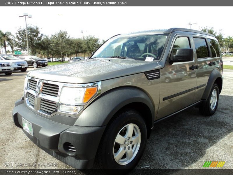 Light Khaki Metallic / Dark Khaki/Medium Khaki 2007 Dodge Nitro SXT