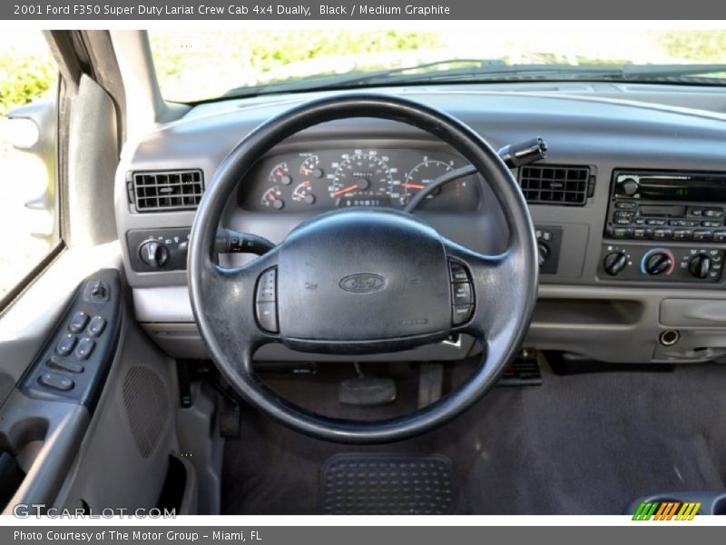 Black / Medium Graphite 2001 Ford F350 Super Duty Lariat Crew Cab 4x4 Dually