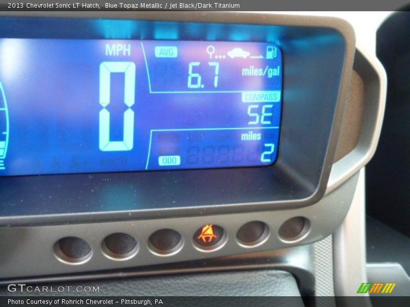 Blue Topaz Metallic / Jet Black/Dark Titanium 2013 Chevrolet Sonic LT Hatch