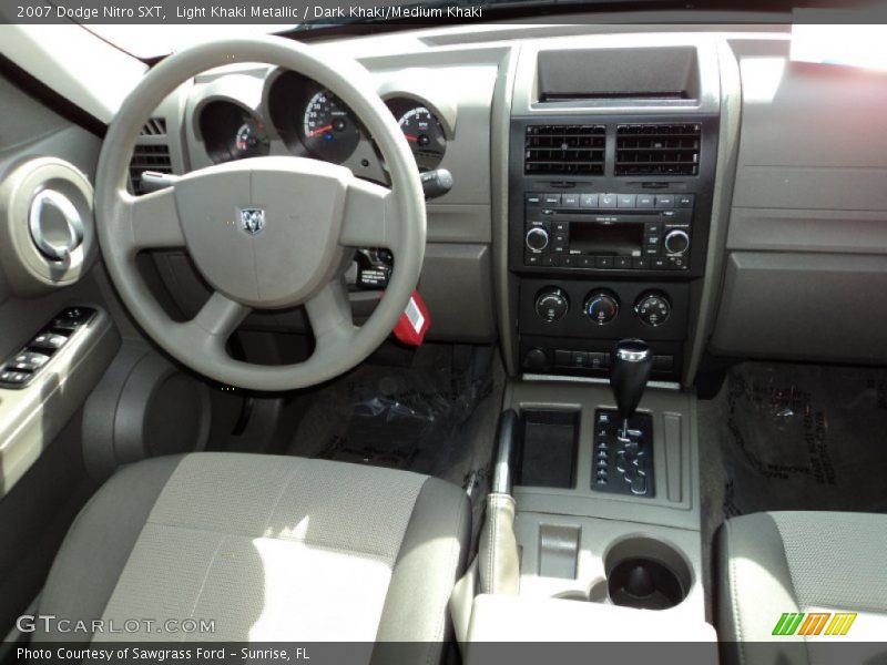 Light Khaki Metallic / Dark Khaki/Medium Khaki 2007 Dodge Nitro SXT