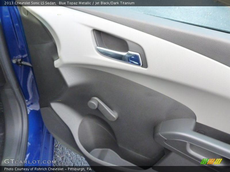 Blue Topaz Metallic / Jet Black/Dark Titanium 2013 Chevrolet Sonic LS Sedan