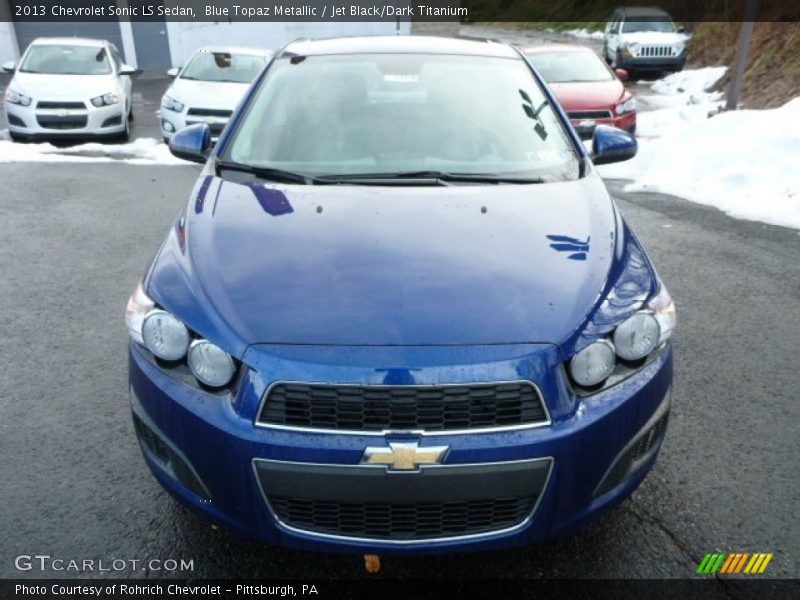 Blue Topaz Metallic / Jet Black/Dark Titanium 2013 Chevrolet Sonic LS Sedan
