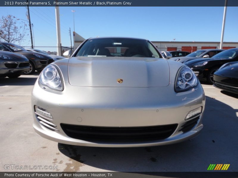 Platinum Silver Metallic / Black/Platinum Grey 2013 Porsche Panamera S