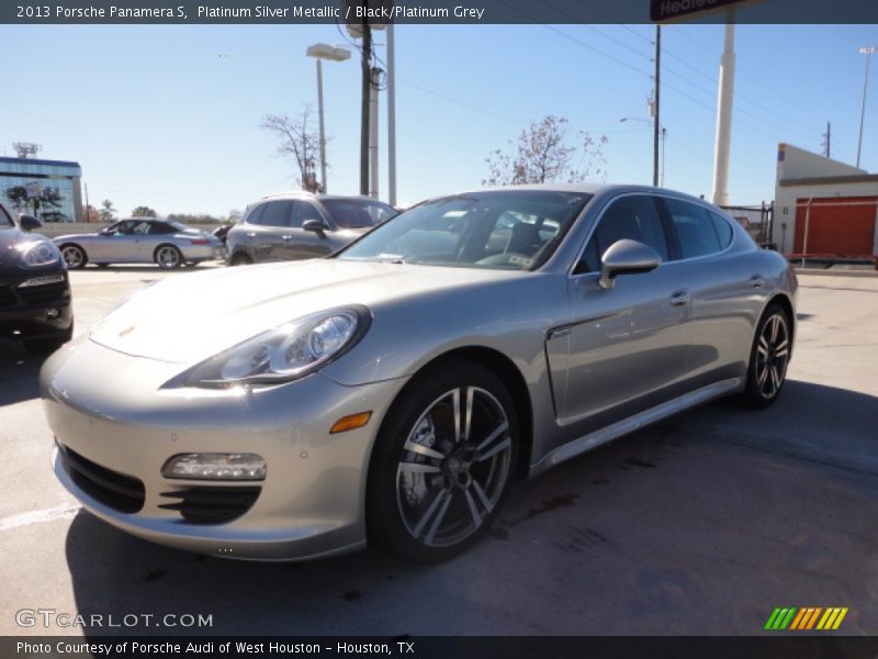 Platinum Silver Metallic / Black/Platinum Grey 2013 Porsche Panamera S