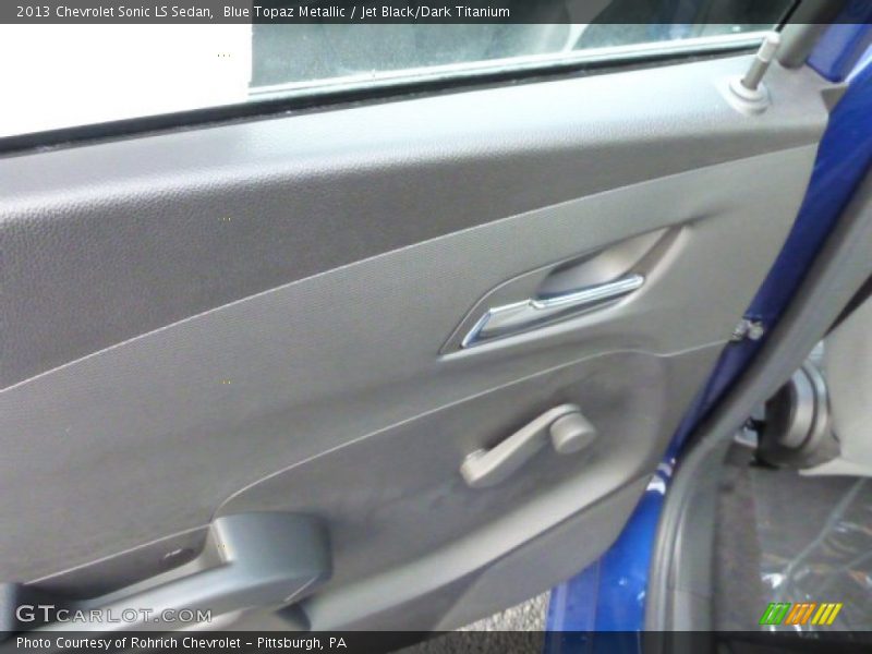 Blue Topaz Metallic / Jet Black/Dark Titanium 2013 Chevrolet Sonic LS Sedan