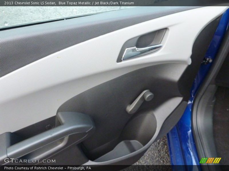 Blue Topaz Metallic / Jet Black/Dark Titanium 2013 Chevrolet Sonic LS Sedan