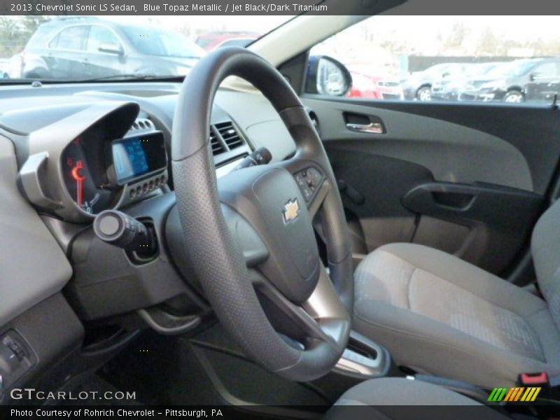 Blue Topaz Metallic / Jet Black/Dark Titanium 2013 Chevrolet Sonic LS Sedan