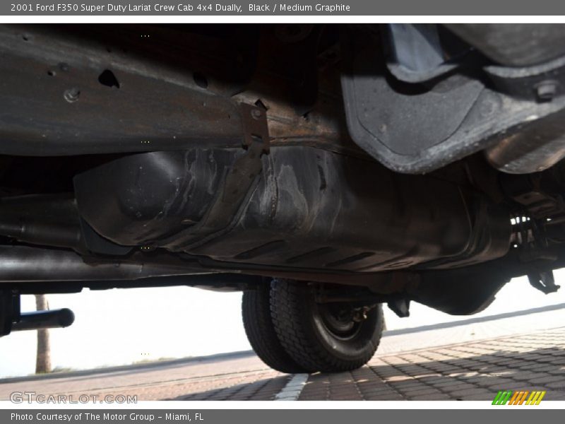 Undercarriage of 2001 F350 Super Duty Lariat Crew Cab 4x4 Dually