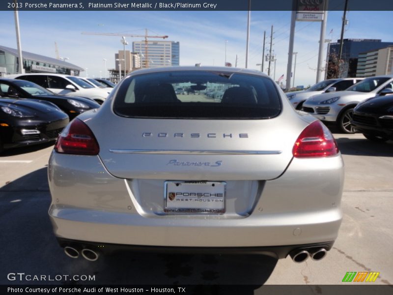 Platinum Silver Metallic / Black/Platinum Grey 2013 Porsche Panamera S