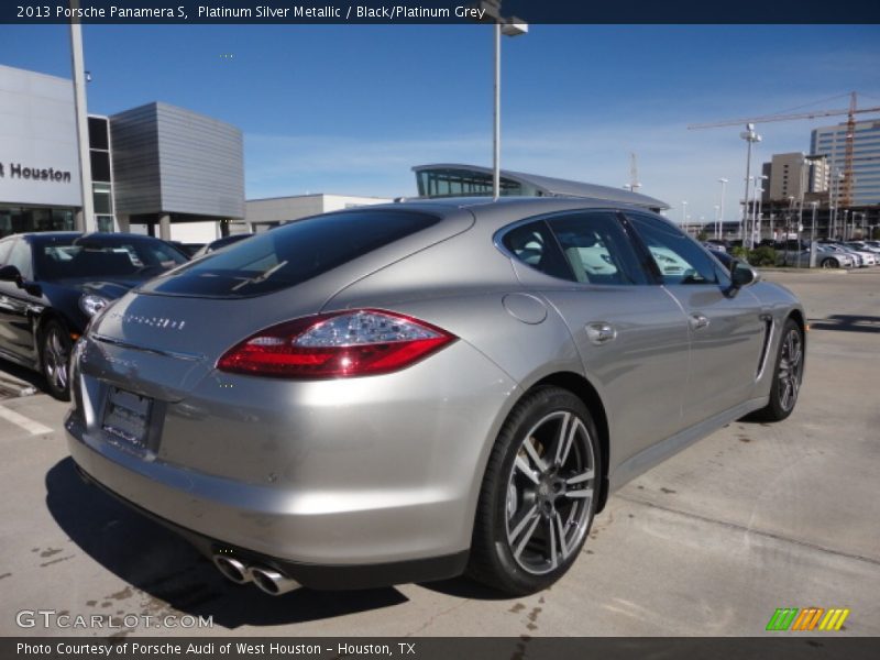 Platinum Silver Metallic / Black/Platinum Grey 2013 Porsche Panamera S