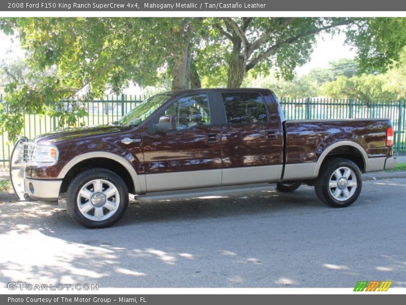 Mahogany Metallic / Tan/Castaño Leather 2008 Ford F150 King Ranch SuperCrew 4x4