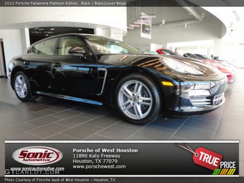 Black / Black/Luxor Beige 2013 Porsche Panamera Platinum Edition