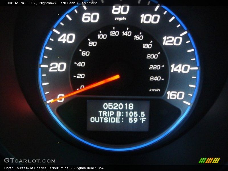 Nighthawk Black Pearl / Parchment 2008 Acura TL 3.2