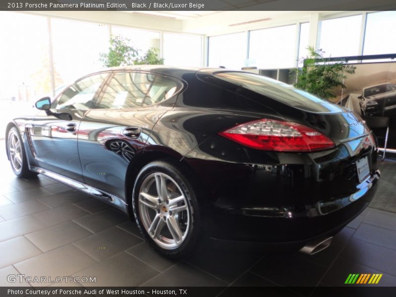 Black / Black/Luxor Beige 2013 Porsche Panamera Platinum Edition