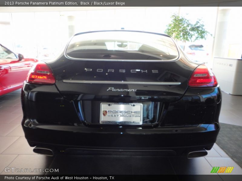 Black / Black/Luxor Beige 2013 Porsche Panamera Platinum Edition