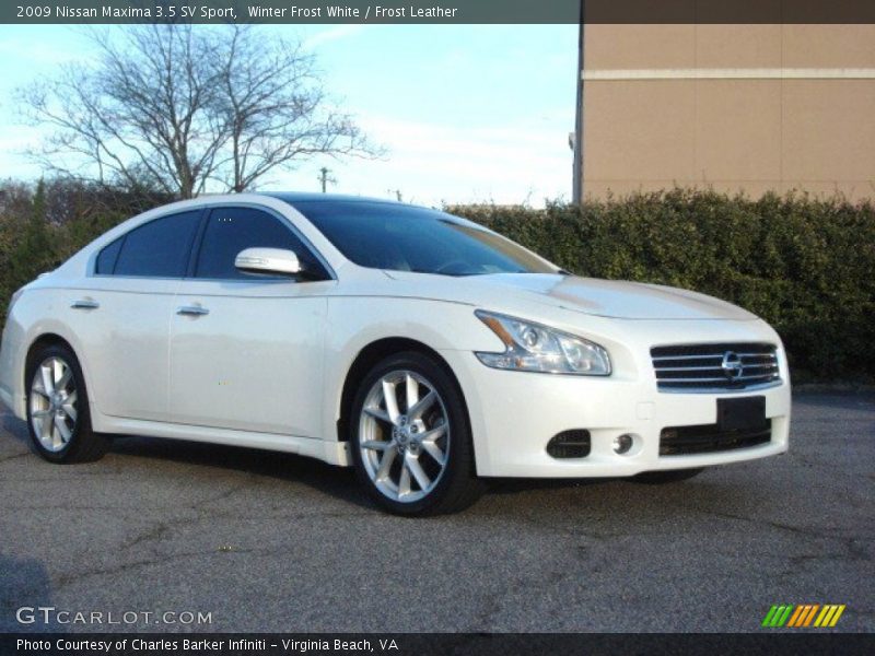 Winter Frost White / Frost Leather 2009 Nissan Maxima 3.5 SV Sport