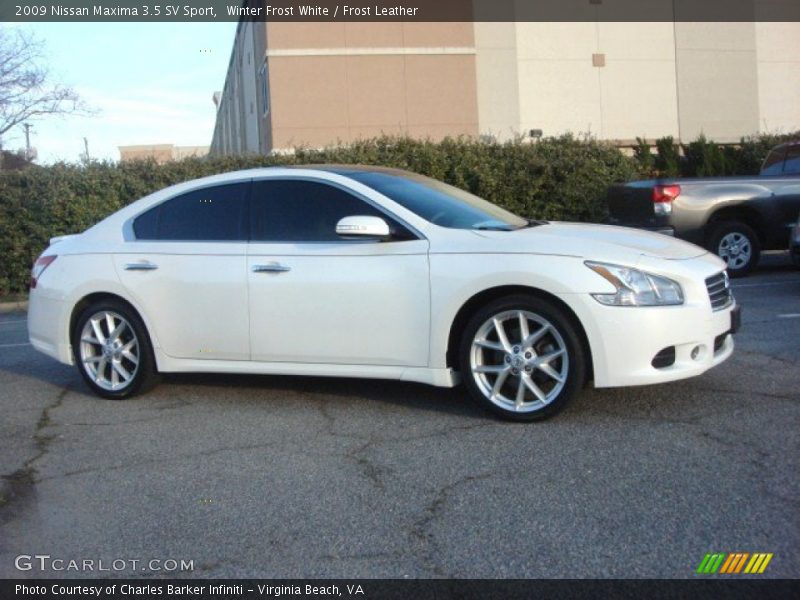 Winter Frost White / Frost Leather 2009 Nissan Maxima 3.5 SV Sport