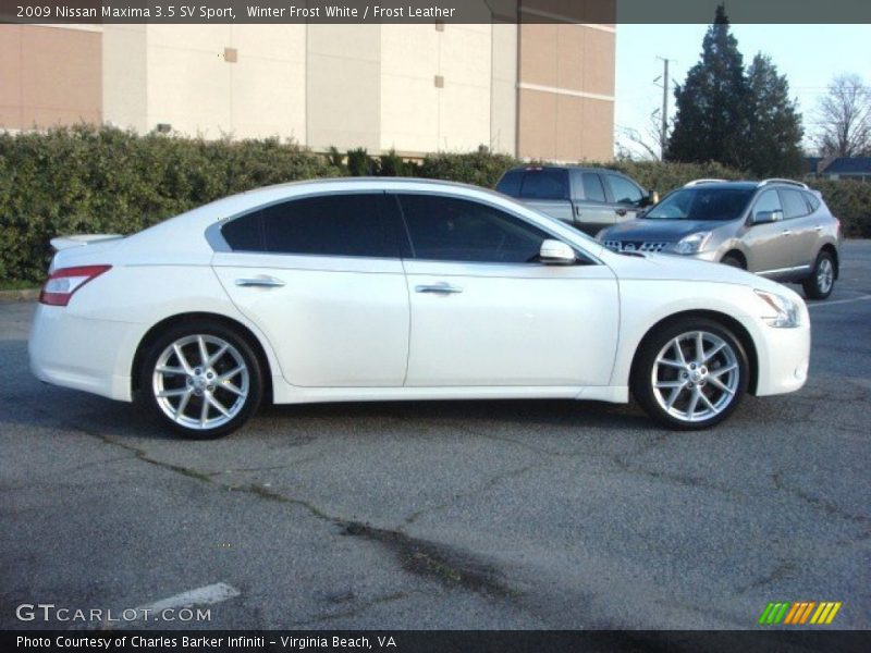Winter Frost White / Frost Leather 2009 Nissan Maxima 3.5 SV Sport