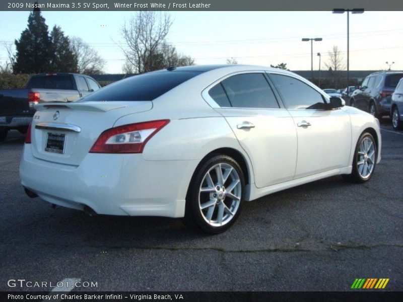 Winter Frost White / Frost Leather 2009 Nissan Maxima 3.5 SV Sport
