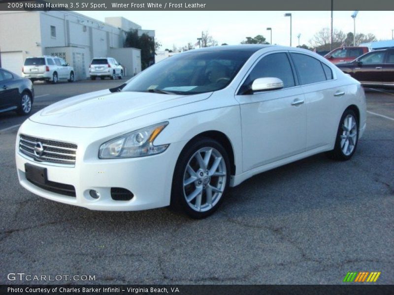 Winter Frost White / Frost Leather 2009 Nissan Maxima 3.5 SV Sport