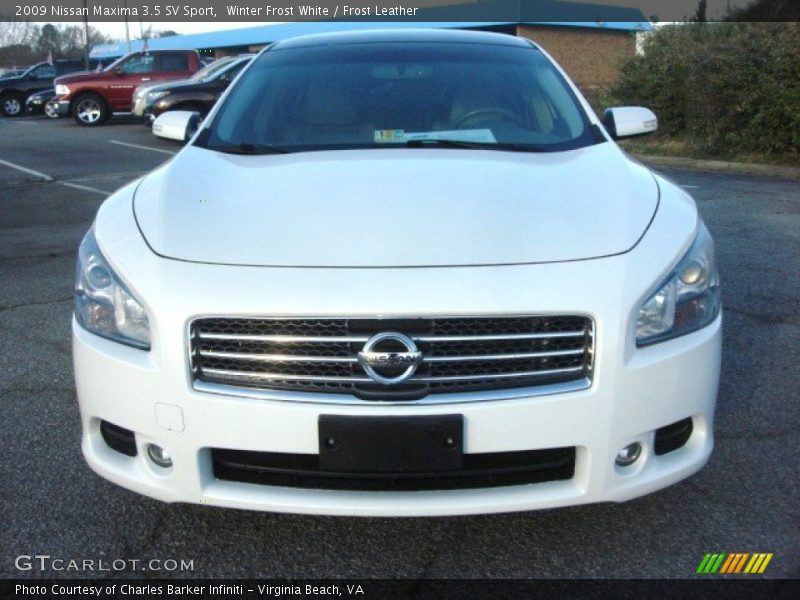 Winter Frost White / Frost Leather 2009 Nissan Maxima 3.5 SV Sport