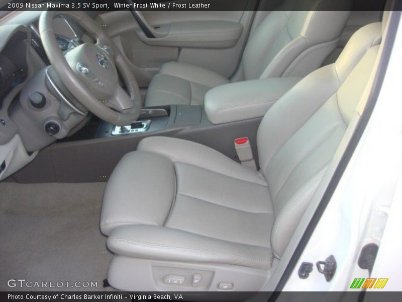 Winter Frost White / Frost Leather 2009 Nissan Maxima 3.5 SV Sport
