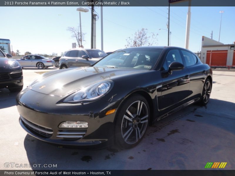 Carbon Grey Metallic / Black 2013 Porsche Panamera 4 Platinum Edition