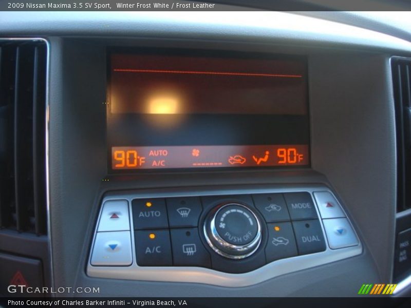 Winter Frost White / Frost Leather 2009 Nissan Maxima 3.5 SV Sport
