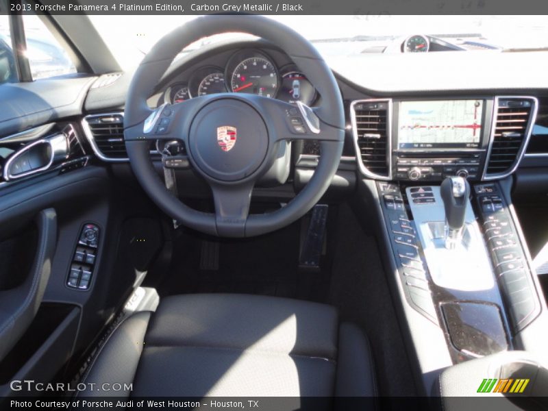 Carbon Grey Metallic / Black 2013 Porsche Panamera 4 Platinum Edition